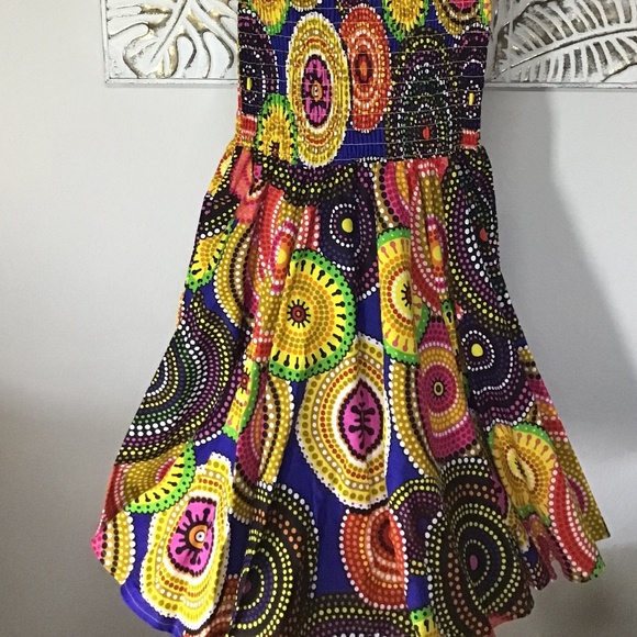 Colorful Patterned Maxi Dress - Picture 2 of 3